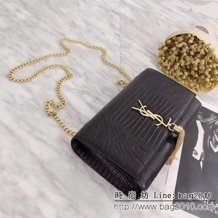 YSL聖羅蘭 專櫃品質 蜥蜴紋牛皮鏈條挎包 26814 YAS1170